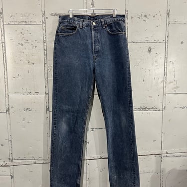 90’s 34x36 overdyed Levi’s 501 Jeans navy blue stonewash 