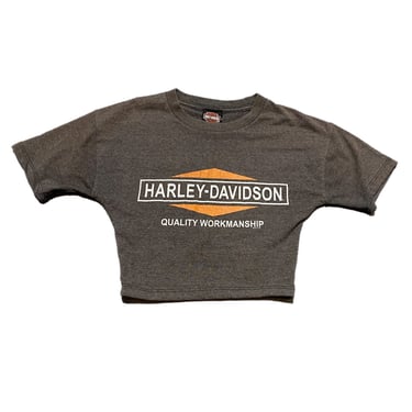 (M) Grey 2012 Harley Davidson Crop Top 071522 RK