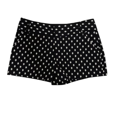 Alice & Olivia - Black & White Dot Print Tailored Shorts Sz 6