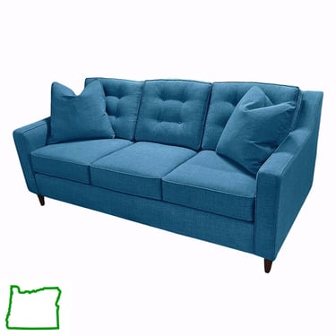 Contemporary Sofa in Peacock