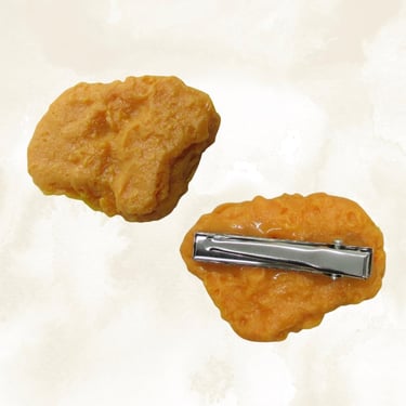 Chicken Nugget Hair Clip - Yummy Fake Food Barrette 