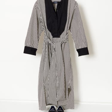 Mia Dress Black Stripe