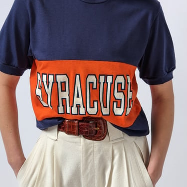 Vintage Syracuse Wide Striped T-Shirt