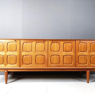 Rastad & Relling graphic sideboard by Gustav Bahus 1960s - scandinavian design sideboard - mid century sideboard 