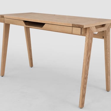 Writing Desk for home office  | Small Desk with Drawer | Oak | Mid-century Modern Desk | Office Desk | WASHPARK OAK DESK 