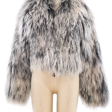 Scherrer Mongolian Lamb Fur Cropped Jacket