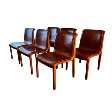 Set of 6  Mid Century Dining Chairs by Bill Stevens for Knoll International GW245-01
