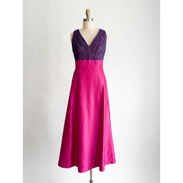 navy and pink formal dress Tea Length Satin Prom Dress Vintage Corset Back Cocktail Dress BJ004 –  Viniodress