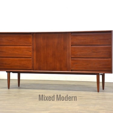 Danish Modern Teak Sideboard Credenza by Danflex Systems 