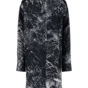 Alexander Mcqueen Woman Printed Silk Shirt Dress