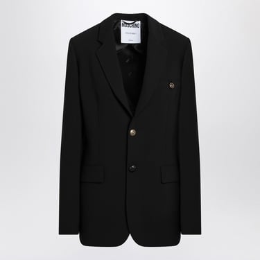 Moschino Black Single-Breasted Jacket Women