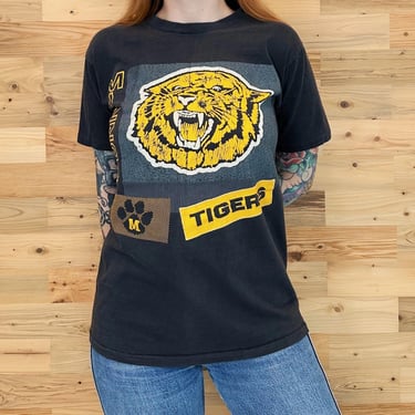 80's Vintage Mizzou Tigers University of Missouri School Tee Shirt T-Shirt 