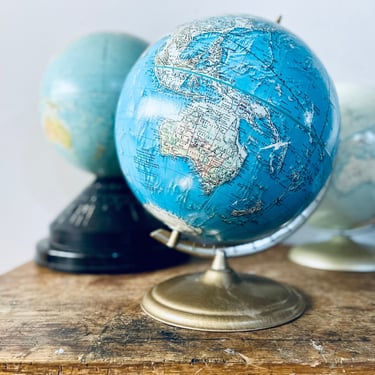 Vintage Globe | Replogle Globe | Maps | Atlas | Desktop | Travel | Display | Mid Century | Industrial | Schoolhouse | Globe Collection 
