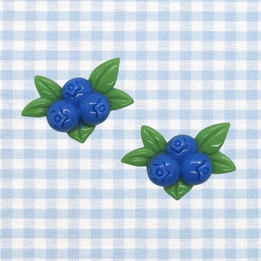 Blueberry Hair Clips Sweet Summer Berry Fruit Clip Barrettes Bobby Pins 