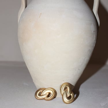 Vintage Double Link Gold Earrings
