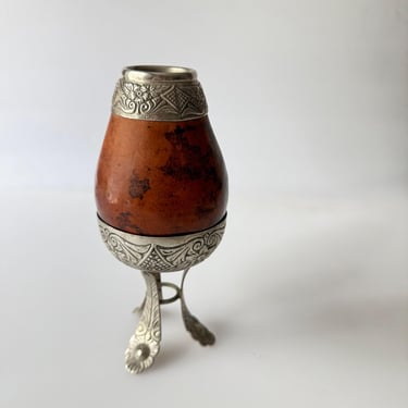 Vintage Yerba Mate Gourd Cup 