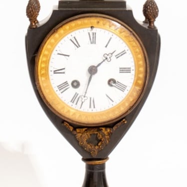 French Ormolou & Patinated Bronze Mantel Clock