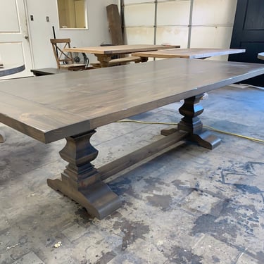 Photo Examples of Tables Finished in Smoked Walnut 
