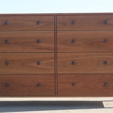 X8420cc +Hardwood Dresser with 8 Inset Drawers,  Inset Sides, Flat Panels, 60" wide x 20" deep x 40" tall - natural color 