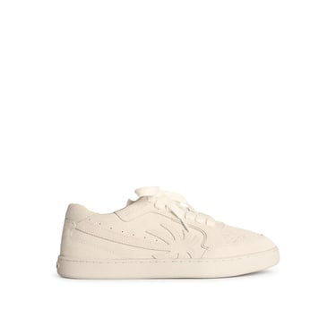 Palm Angels 'New Palm' White Suede Sneakers Men