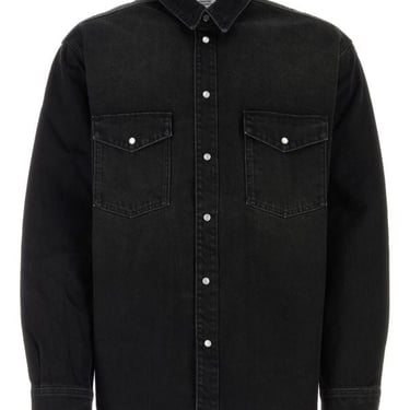Vetements Unisex Black Denim Shirt