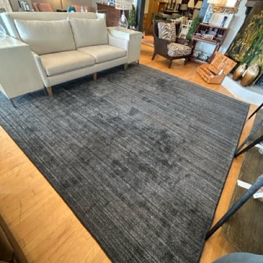 Gray/Blue Low Pile Area Rug
