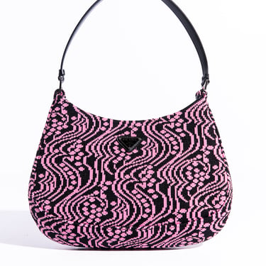 PRADA Pink &amp; Black Cleo Shoulder Bag