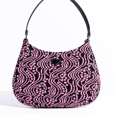 PRADA Pink & Black Cleo Shoulder Bag