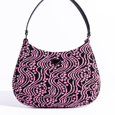 PRADA Pink & Black Cleo Shoulder Bag