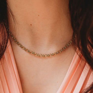 Ready-to-ship  18k Fleur De Lis Chain - 16&quot;