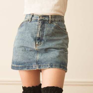 1980s Guess? Marciano Denim Mini Skirt 