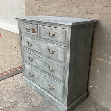 19th C English Painted Chest of Drawers