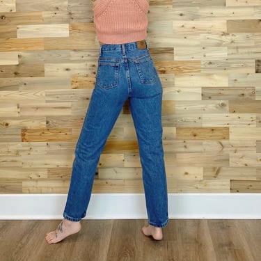 90's High Waisted Slim Jeans / Size 23 