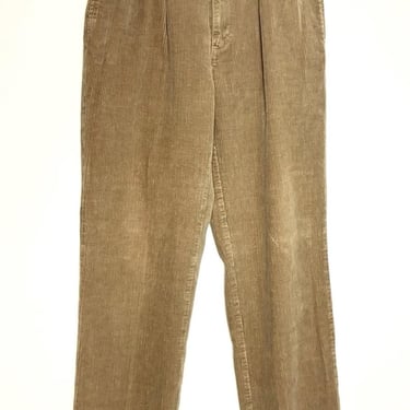 Ralph Lauren Polo Beige Corduroy Pants - Size 34x34 - Classic Ivy Preppy Style 