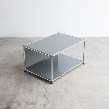 Vintage USM Haller Small Coffee Table by Fritz Haller & Paul Schaerer | Grey | circa 1980s 