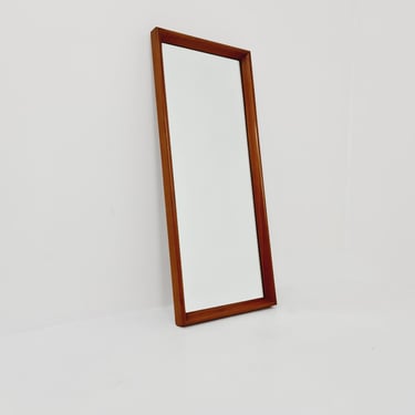 German mid-century Modern wall-mounted mirror, By Verlaux 1950s 