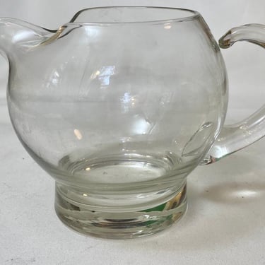 Vintage Mid Century Modern Footed Cocktail Pitcher 