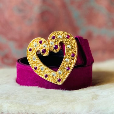 Vintage 90s Express Genuine Leather Brown Beaded Gold | so  display picture 2