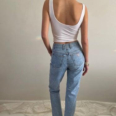 Vintage GUESS button fly light wash jeans