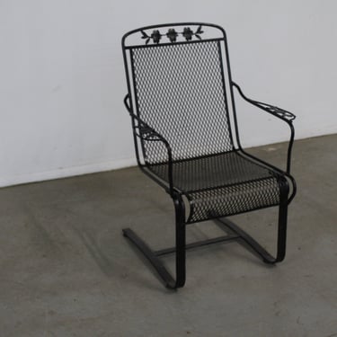 Mid-Century Modern Woodard Springer Rocker Patio Lounge Chair 