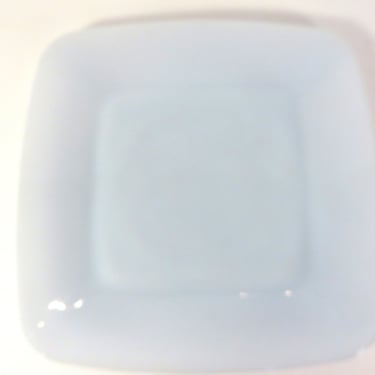 Vintage Fire King Azurite Blue Square Plate by Anchor Hocking 