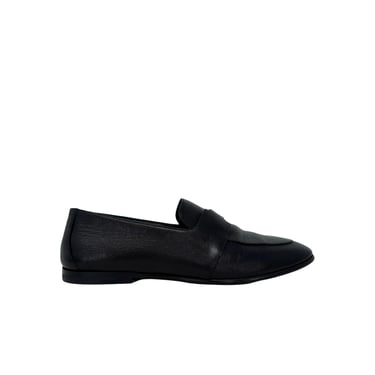 Hermes Black Leather Loafer