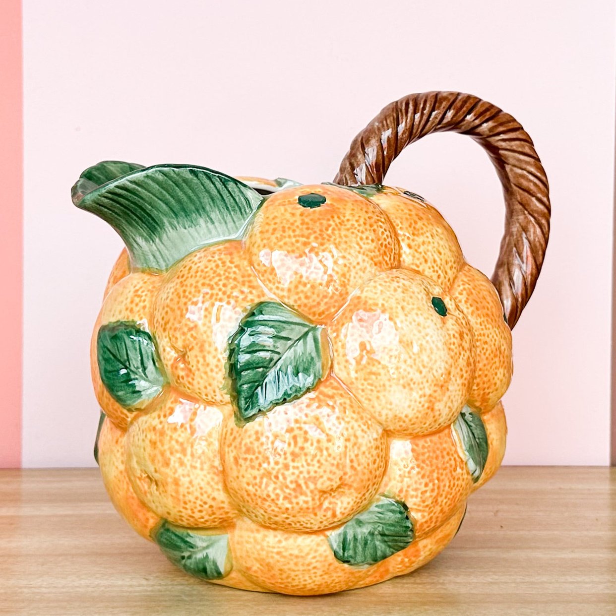 Fitz and Floyd Orange Pitcher | Palm Beach Regency - Lake Park, FL | ATTIC