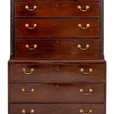 George III Mahogany Chest on Chest, 18th Century