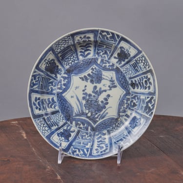 Mid 18th Century Blue & White Kangxi Plate