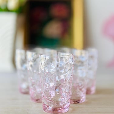 1950's Vintage Bryce El Rancho Textured Tumblers - Set of 6 