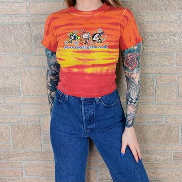 Powerpuff Girls Vintage Y2K 2000 Tie Dye T Shirt 