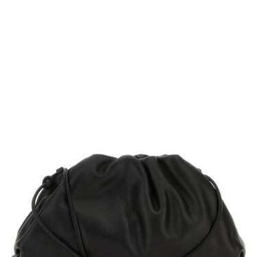 Bottega Veneta Woman Black Nappa Leather Mini Pouch Clutch