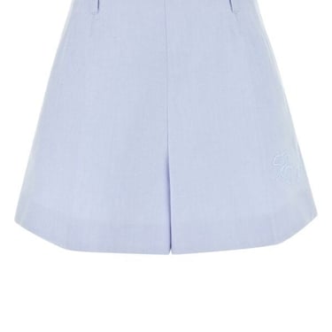 Givenchy Women Powder Blue Cotton Shorts