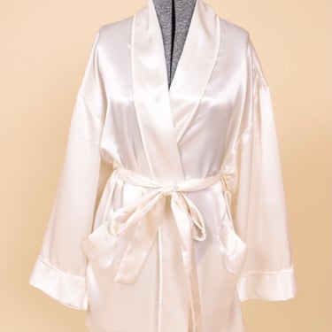 White Satin Robe By Victoria's Secret, OS